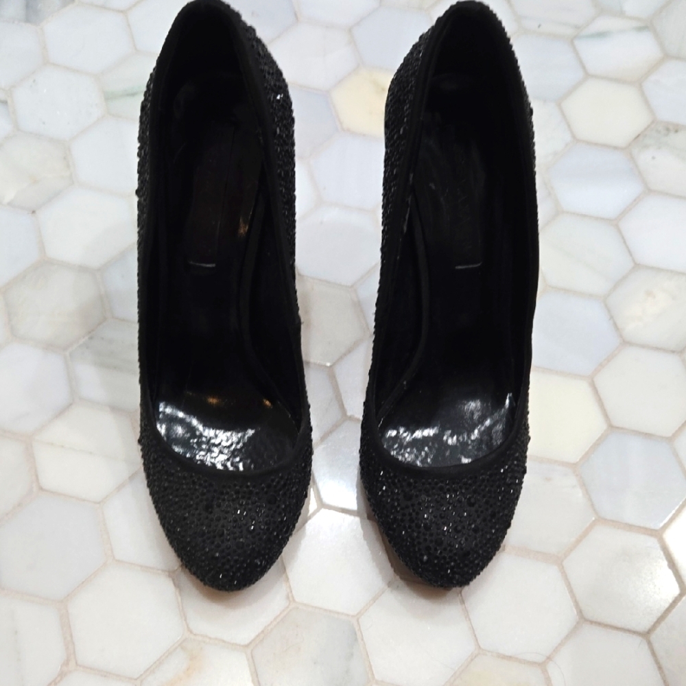 BCBG Max Azria Sparkle Heels Size 6